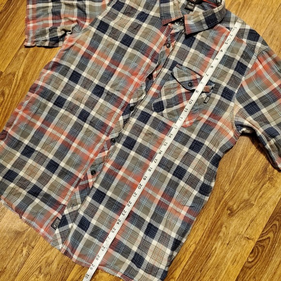 Outdoor Research Shirt‎ Men XL Blue Red Plaid Hiking Outdoors - Picture 5 of 8
